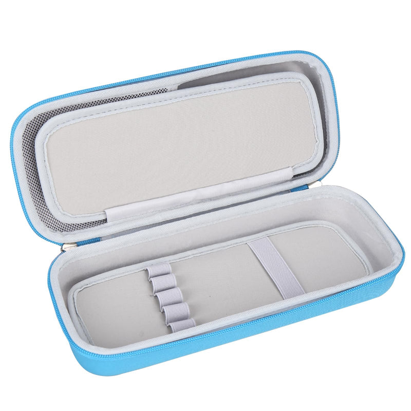 [Australia - AusPower] - Mchoi Stethoscope Case Compatible with 3M Littmann Classic III, Lightweight II S.E, MDF Acoustica Deluxe Stethoscope, Extra Room for Medical Scissors EMT Trauma Shears and Accessories, Blue Grey 