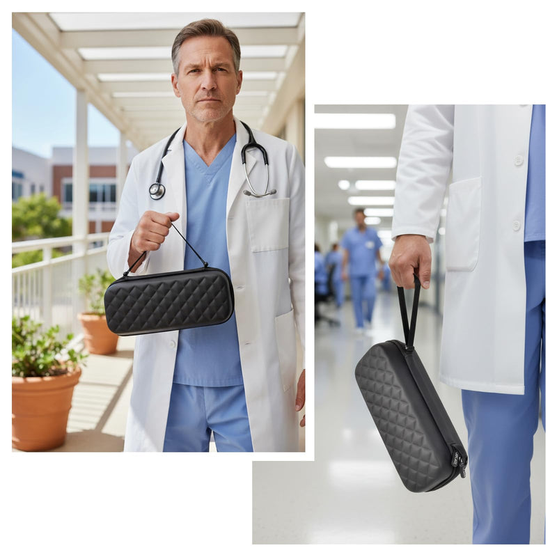 [Australia - AusPower] - Stethoscope Case Compatible with 3M Littmann Classic III/ Lightweight II S.E/ MDF Acoustica Deluxe Stethoscopes, Mesh Pocket for Blood Pressure Cuff and other Doctor & Nurse Accessories (Case Only) 