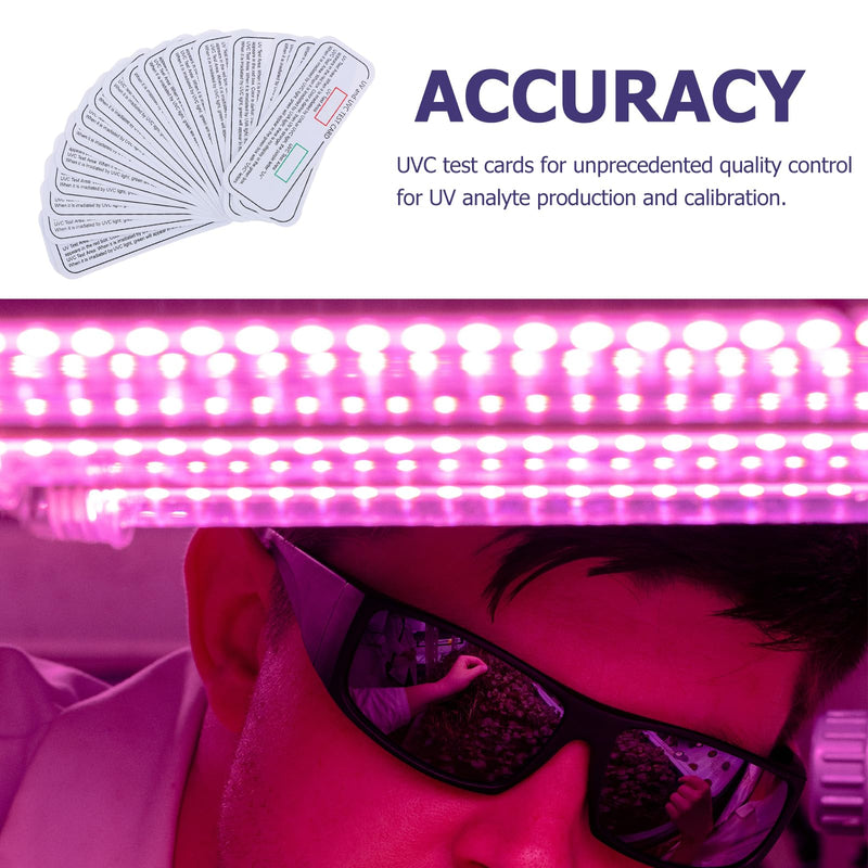 [Australia - AusPower] - Uv Test Cards for Uvc Devices Professional PVC Waterproof Test Strips Color Change Indicator for Uv Calibration and Quality Control 