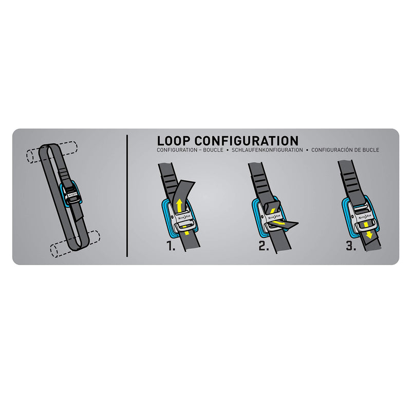 [Australia - AusPower] - Nite Ize CamJam Tie Down Strap - Tie Down Ratchet Straps - Straps for Trucks & Cars - Tie Downs for Luggage & Gear - 6 ft Strap, Blue (Pack of 2) 
