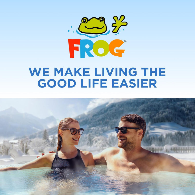 FROG Test Strips for Pools and Hot Tubs - Test Strip with Accurate Indicator for Free Chlorine or Bromine Levels, pH, Total Alkalinity and Total Hardness - Easy Water Testing - 50 Test Strips