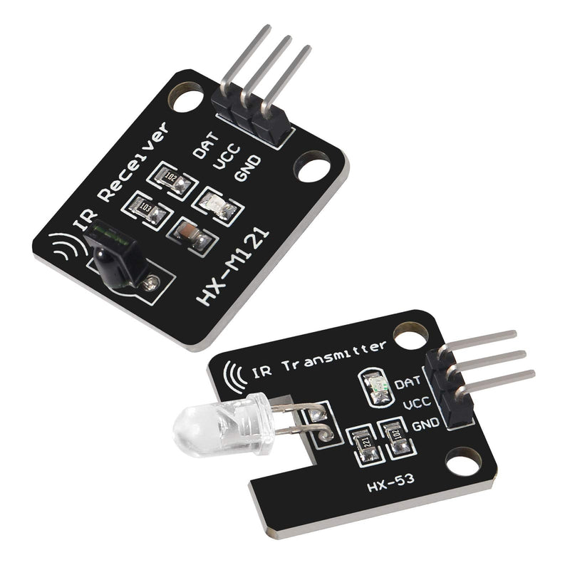 [Australia - AusPower] - 4Pcs Digital 38khz Ir Receiver Sensor Module + 4Pcs 38khz Ir Transmitter Sensor Module Kit for Electronic Building Block 8PCS 