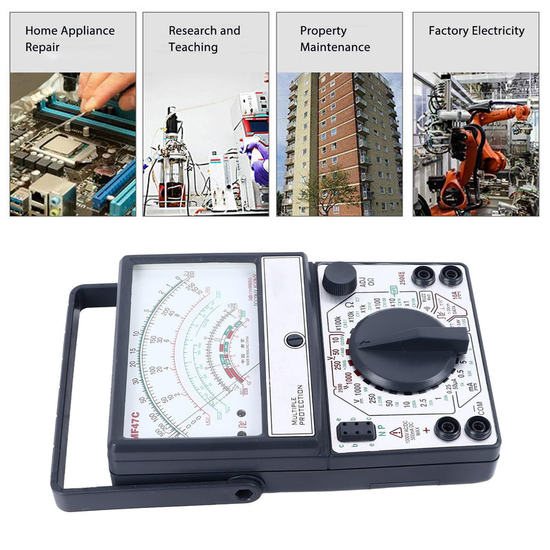 [Australia - AusPower] - Analog Pointer Multimeter, Pointer Type Multimeter Multi Mechanical Multimeter for Industry 