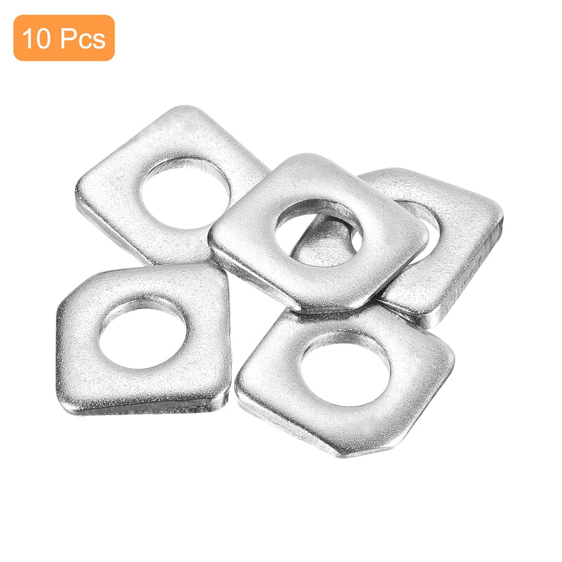 [Australia - AusPower] - uxcell 10pcs Beveled Square Washers M10x22x4.2 Stainless Steel Missing Angle Flat Gasket for Channel Steel Wedge Shaped Washers for Shim Leveling 10 