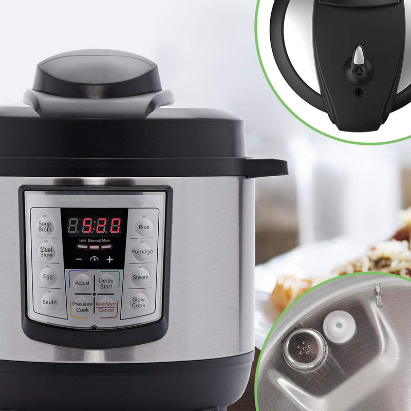 [Australia - AusPower] - 11 PCS Instant Pot Replacement Parts for Lux 8 QT, Instant Pot Accessories Include Sealing Ring, Steam Release Valve, Anti-Block Shield, Valve Sealing Ring, Float Valve and Gasket 8QT 