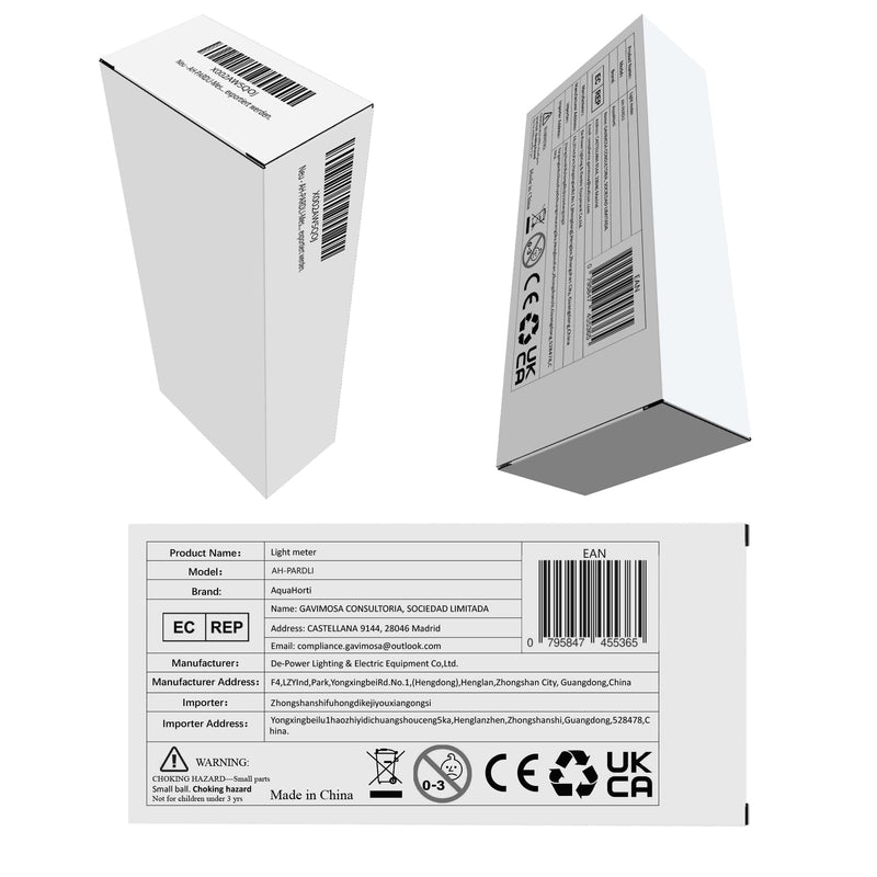 [Australia - AusPower] - AH-PARDLI Meter Test PAR and DLI.Continuous PAR Test,MOL/m²/d for 180 Days.Sun Meter. Datas can be exported as a File 