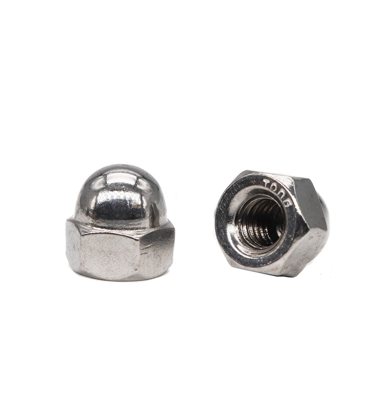 [Australia - AusPower] - binifiMux 60pcs 1/4-20 Inch Acorn Cap Nuts, 18-8/304 Stainless Steel 