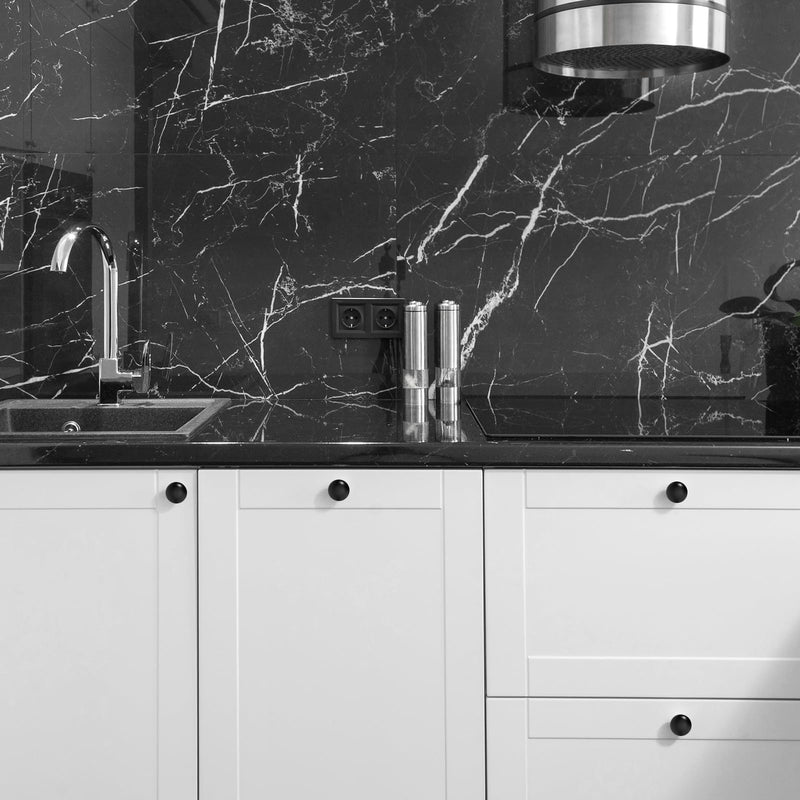 Kitchen Cabinet Knobs Single Hole Knobs-Matt Black Furniture Handle, Drawer Knobs Dresser Handles Modern Cabinet Pulls,10 Pack 10 Pack (Single Hole Knob) Matt Black