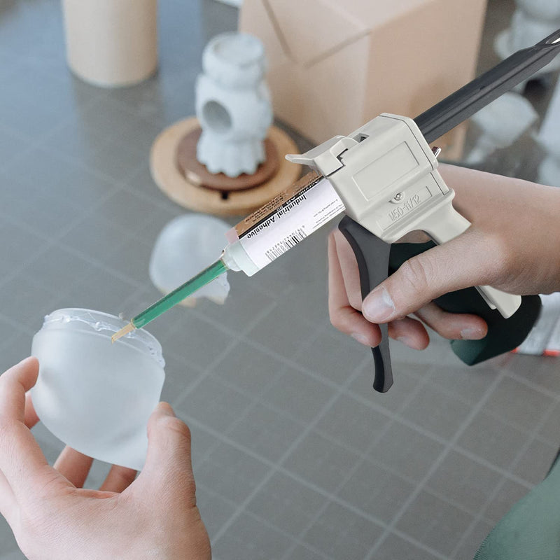 [Australia - AusPower] - Sutekus 50ml Dispensing Gun Kit Impression Mixing Dispensing Gun Epoxy Glue Gun AB Gun 1:1/1:2 