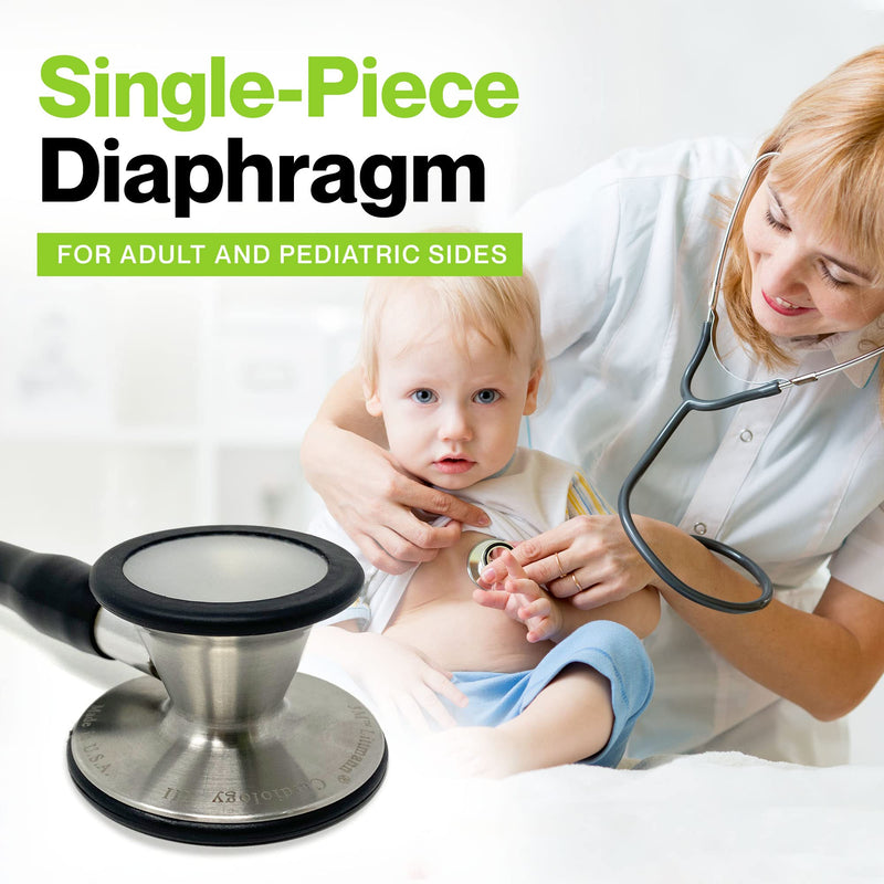 [Australia - AusPower] - Durabasics Classic 3, Cardiology 3 & Cardiology 4 Stethoscope Accessories Kit for Littman Stethoscope Replacement Parts & Littmann Stethoscope Parts - Fits Classic III, Cardiology III & IV - Black 