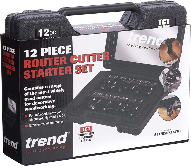 [Australia - AusPower] - TREND SET/SS8X1/4TC 12 PIECE STARTER CUTTER SET Single 
