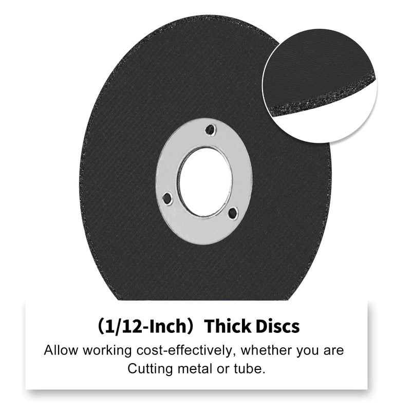 [Australia - AusPower] - 2 Inch Cut Off Wheel with 1/4 Stem Mounting Mandrel for Die Grinder, W3/8" Arbor Hole Cutting Wheel for Metal & Stainless Steel Rotary Tool Drill Attachment Bolt Cutter Discs 2 Inch Cutting Wheel + Mandrel (5+1) 2 Inch Cutting Wheel + Mandrel (5+1) 