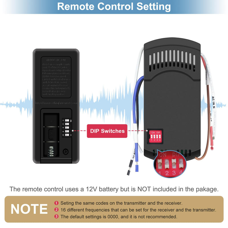 [Australia - AusPower] - Hampton Bay Fan Remote Kit,Universal Ceiling Fan Remote Control Replacement Hampton Bay Home Decorators Collection Hunter KUJCE10318,ZAAZPHD3-3 Speed Control,Light Dimming,Time Delay,with Wall Mount Hampton Bay Remote Kit 