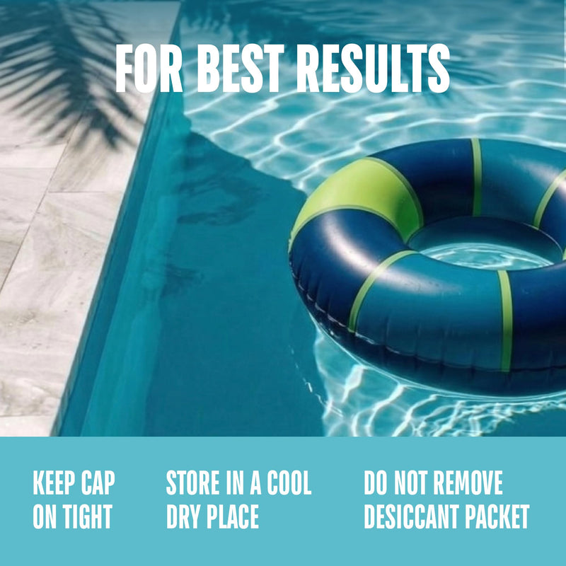 JNW 7-in-1 Pool Test Strips, 150 Quick & Accurate Test Strips for Pool Water, Spa Test Strips for Hot Tub, Chlorine Test Strips, Bromine, pH, Alkalinity, Hardness & More - Swimming Pool Test Kit 150 STRIPS - 7 IN 1 POOL TEST STRIPS