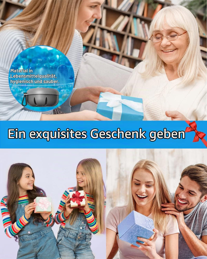 SEANCHEER Dental Box | Denture Box | Braces Box | Denture Box | Dental Rail Box with Washing Basket, Prosthesis Toothbrush and Mirror for Dentures | Bite Splint | Grinding Splint | Grey
