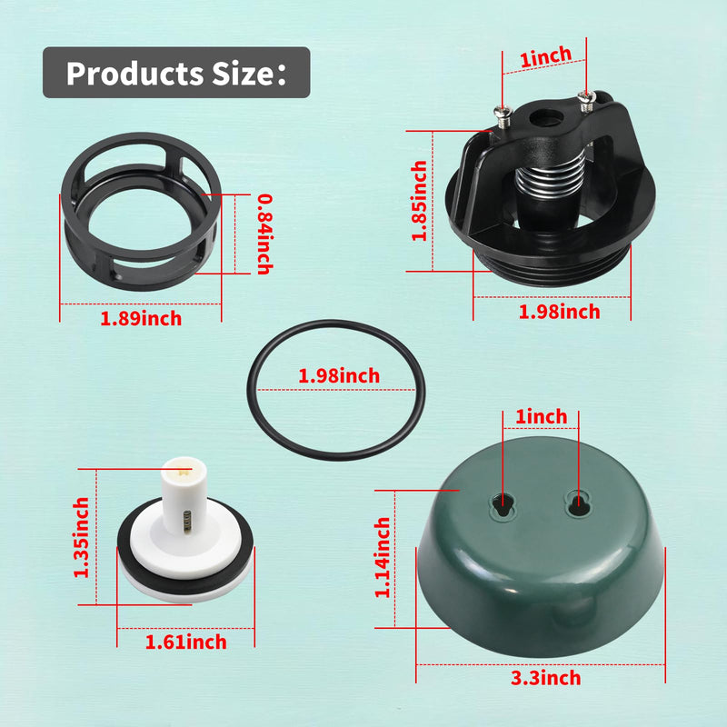 [Australia - AusPower] - 1" valve port Float and Bonnet Complete Repair Kit for 4A Series Devices,4A-005-07,4A00507 Complete Top Half Repair Kit,Compatible with Apollo backflow preventer(Not for 1/2" 3/4" 1-1/4" valve port) 