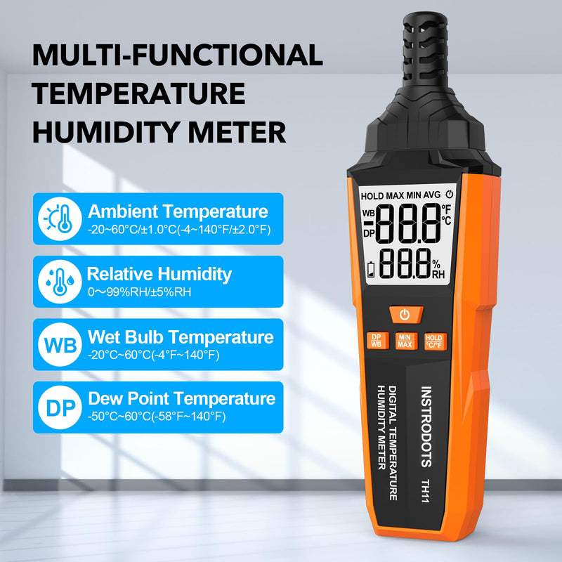 [Australia - AusPower] - Infrared Thermometer Gun & Temperature Humidity Meter 