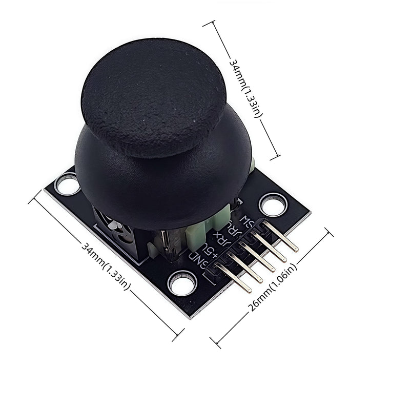 [Australia - AusPower] - 6PCS Dual-axis XY Joystick Sensor PS2 Game Controller Joystick Breakout Module Compatible with Arduino 