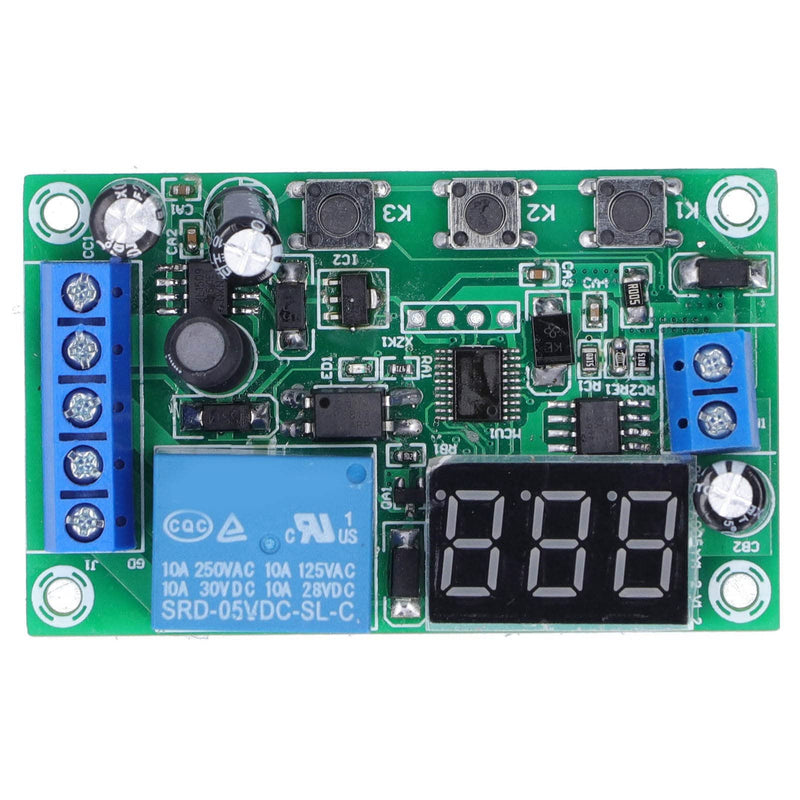[Australia - AusPower] - DC Current Detection Module Relay Switch Sensor Digital Display Motor Controller Digital Display with Error Calibration Function 12V 