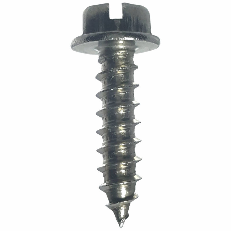#14 x 1-1/4" Hex Washer Head Sheet Metal Screws, External Hex Drive, Stainless Steel 18-8, Full Thread, Bright Finish, Self-Tapping, Type A, Quantity 50 By Fastenere #14 x 1-1/4" (50 Pack)