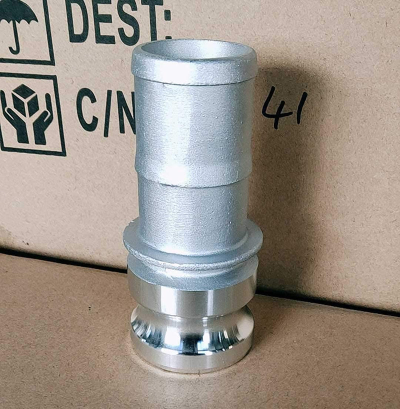 [Australia - AusPower] - 2 pcs Aluminum 2 inch camlock Fittings Type E Cam & Groove Hose Fittings, 2 inch cam Lock Fittings Male Adapter x 2" Hose Shank cam Lock Fittings 2 inch camlock Coupling 