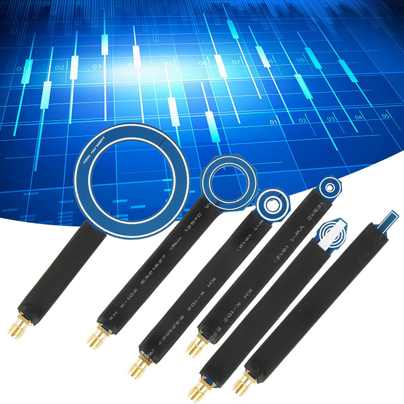 6-Piece Magnetic Near Field Probe H Field Probe Set EMI SMA PCB Line Radiation Male Test Antenna Tester 1.6 mm / 0.1 Inch