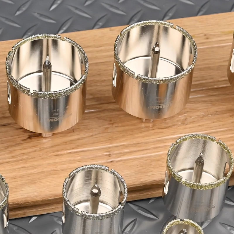 [Australia - AusPower] - 1-3/8" (35mm) Diamond Hole Saw with 2Pcs Removable Pilot Drill Bit Smooth Cutting for Porcelain Tiles,Glass,Ceramic,Marble,Fiberglass,etc. 35mm|1-3/8" 