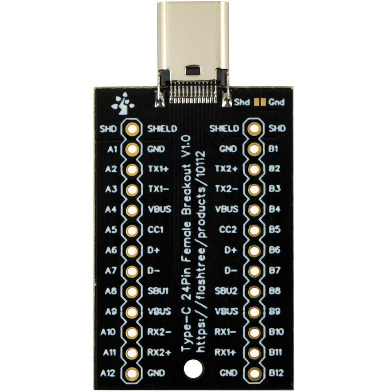 [Australia - AusPower] - USB Type C Breakout Board Female 24Pin Full Pins Output Gold Plated PCB USB C Interface Replacement (Pack of 2pcs) USB C Breakout 24Pin Female (2pcs) 