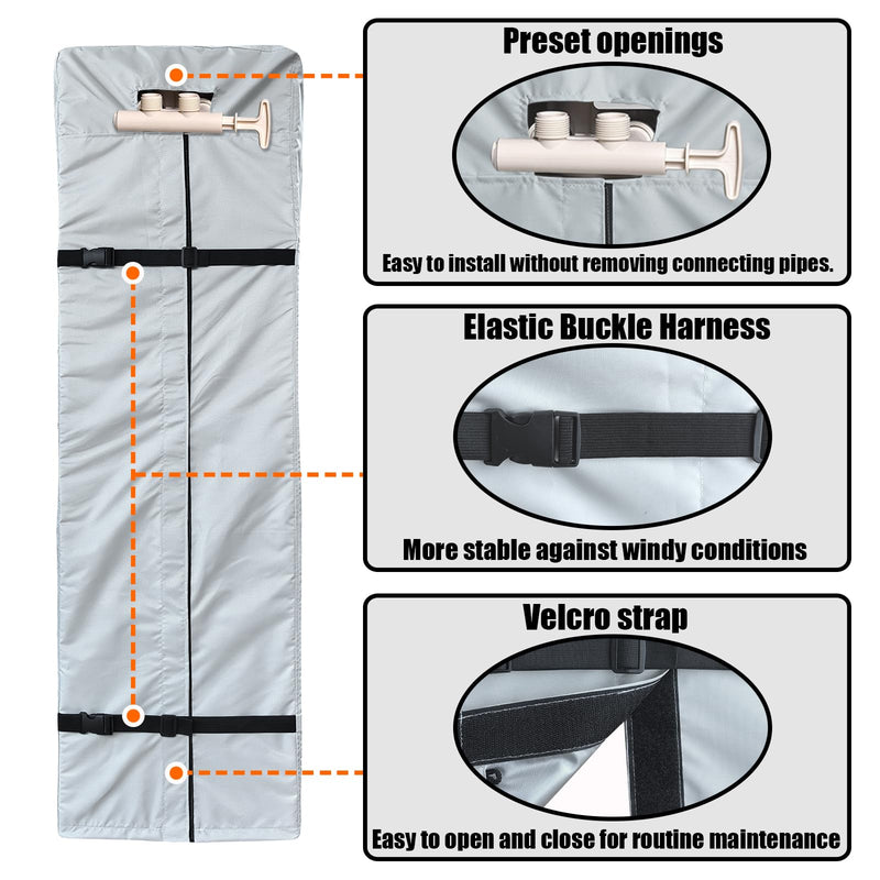 Water Softener Cover for WHES30E/WHES40E Grain Softener, Openable top Easy to use Removal-free installation for UV Dust protection of Water Softener Housings Outdoor or indoor (Beige) Beige