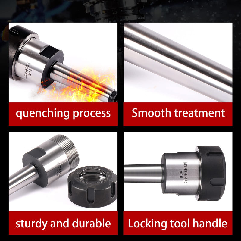 [Australia - AusPower] - HOZLY MT2 ER32UM M10 Morse Taper Collet Chuck - MT2 Spring Collet Chuck 