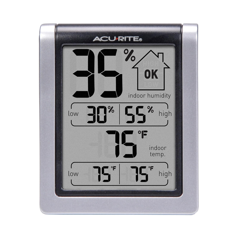 AcuRite Wireless Digital Indoor Thermometer and Hygrometer Monitor for Indoor Temperature and Humidity Measurements (00613) Classic