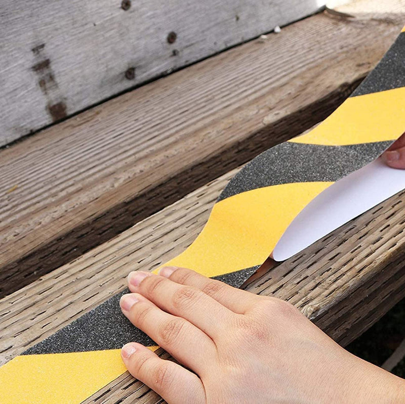 Non Slip Safety 2 Inch X 32.8ft, Grip Tape for Stairs Steps Black/Yellow