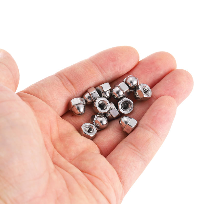 [Australia - AusPower] - uxcell #8-32 Acorn Cap Nuts, 20Pcs 304 Stainless Steel Dome Cap Head Acorn Nut Hardware Nuts for Bolt Cover, Silvery 20 