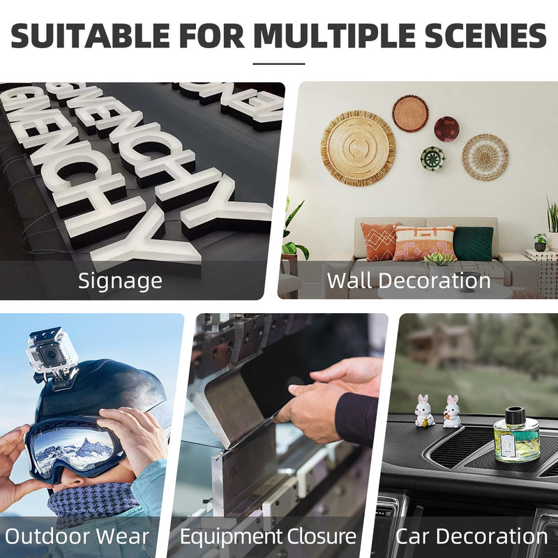 3M Dual Lock SJ3550 Reclosable Fastener 2''×6Ft, Black Heavy Duty Mounting Tape Strong Adhesive with Interlocking Mushroom-Shaped Heads for Indoor and Outdoor Use 1 Pack
