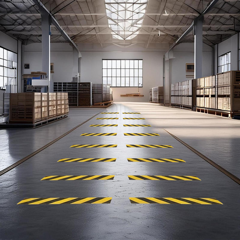 Anti Slip Safety Grip Tape 2 Inch x 60 Foot, Non Skid Tread for Stairs, Steps, Floors, Caution Dangerous Zones, Indoor and Outdoor Use (Yellow and Black) 2 Inch x 60 Ft
