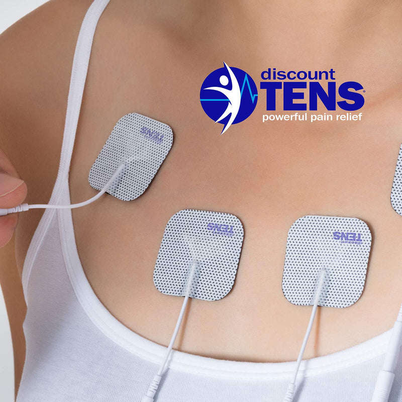 [Australia - AusPower] - TENS Electrodes, Value Wired Replacement Pads for TENS Units, 20 TENS Unit Electrodes (2in x 2in, 20 Pack) Discount TENS Brand 
