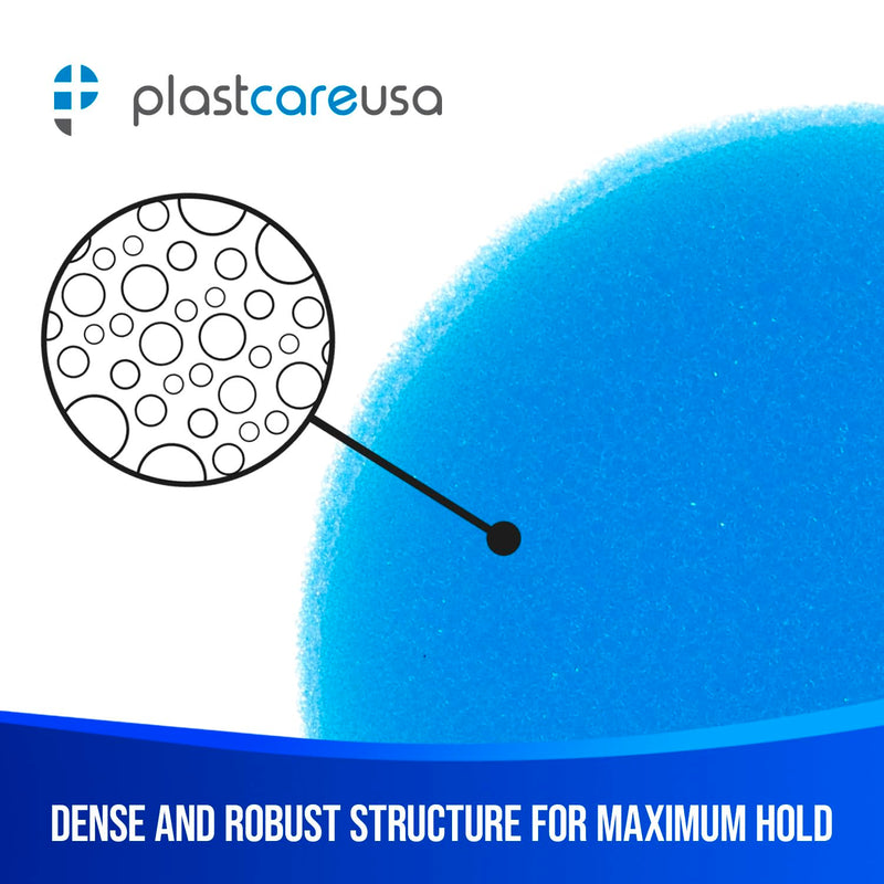 [Australia - AusPower] - PlastCare USA Premium Blue Round 2.5" Endodontic Foam – Pack of 50 Sponges for Optimal Dental Procedures & Root Canal Treatments 