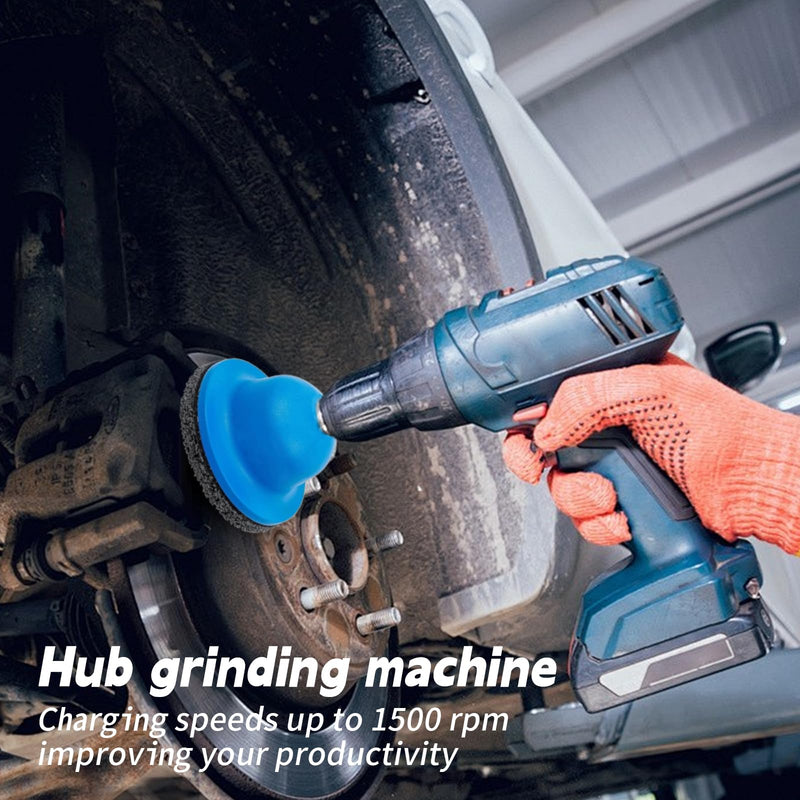 [Australia - AusPower] - Wheel Hub Grinder Car Hub Grinder Car Blue Ball Head Grinder Cup Grinder Wheel Hub Cleaning Grinding Rust Removal 150 mm for 1/2 Inch Impact Wrench 