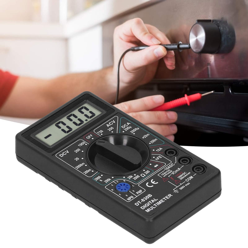 [Australia - AusPower] - Digital Multimeter, DT830B Multimeter Portable LCD Digital Electronic Voltmeter Ammeter Multi Testers for Electrician 