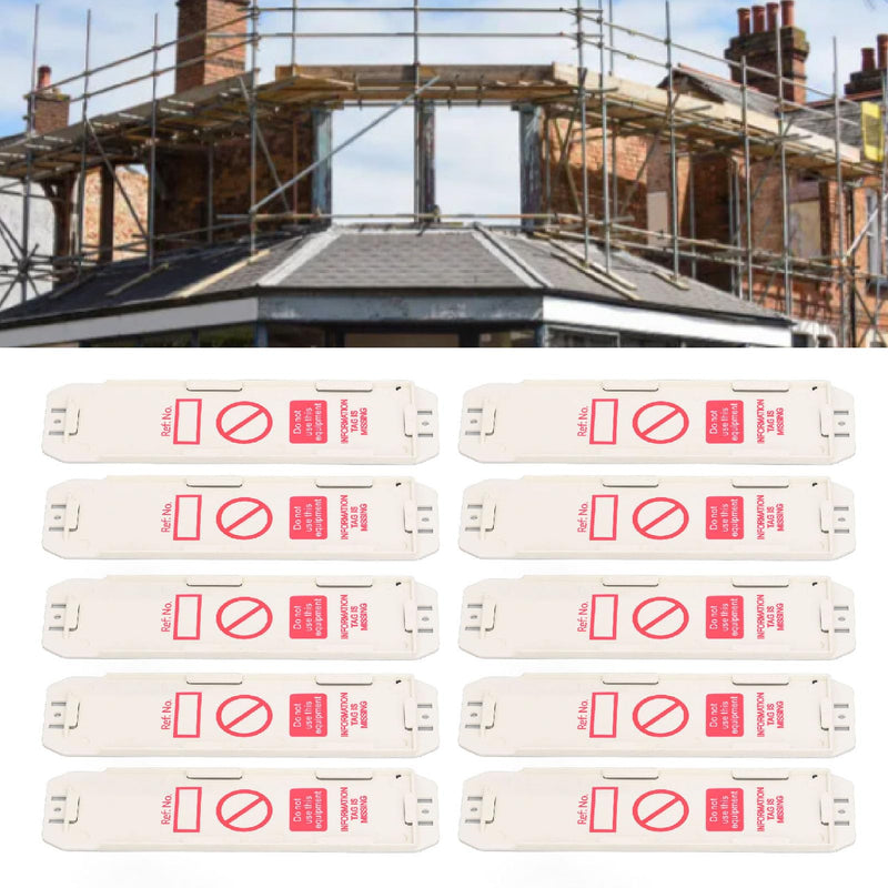 Scaffold Safety Inspection Tag Do Not Use Tag 10Pcs Scaffold Status Holder for Construction Maintenance