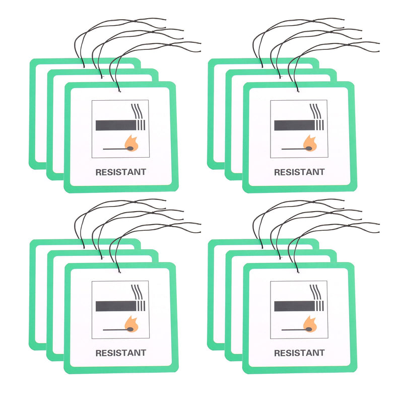 SING F LTD 50pcs 9cm X 9cm Fire Safety Labels for Furniture and Chairs with String Furniture Flame Retardant Labels for Flammable Furniture Household Labels