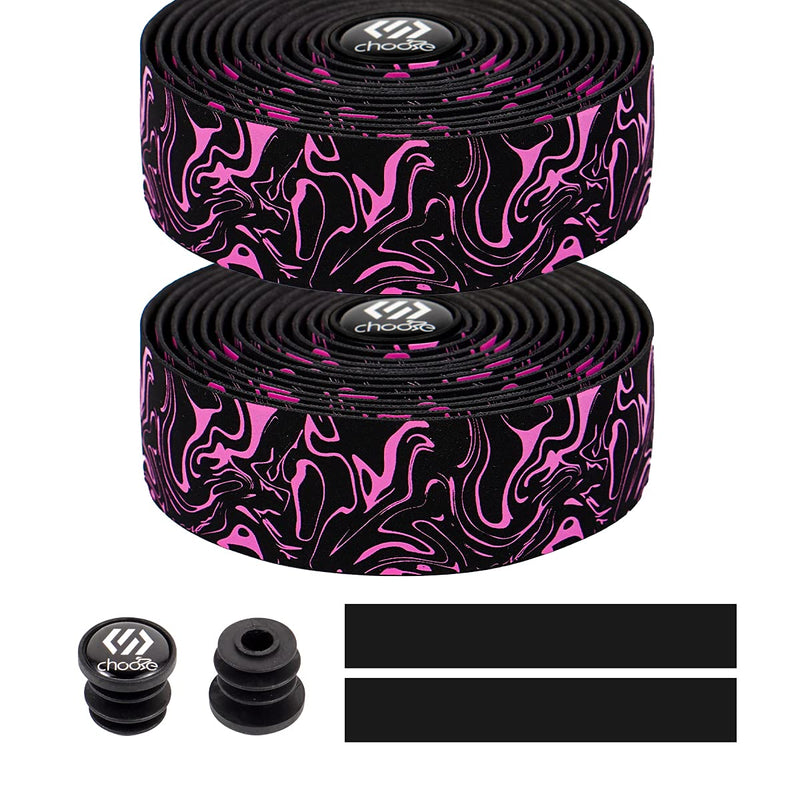Chooee Road Bike Handlebar Tape,2PCS Bicycle Bar Tape,Red/Blue/Green/Yellow/Orange/Purple/Silver/Black Purple