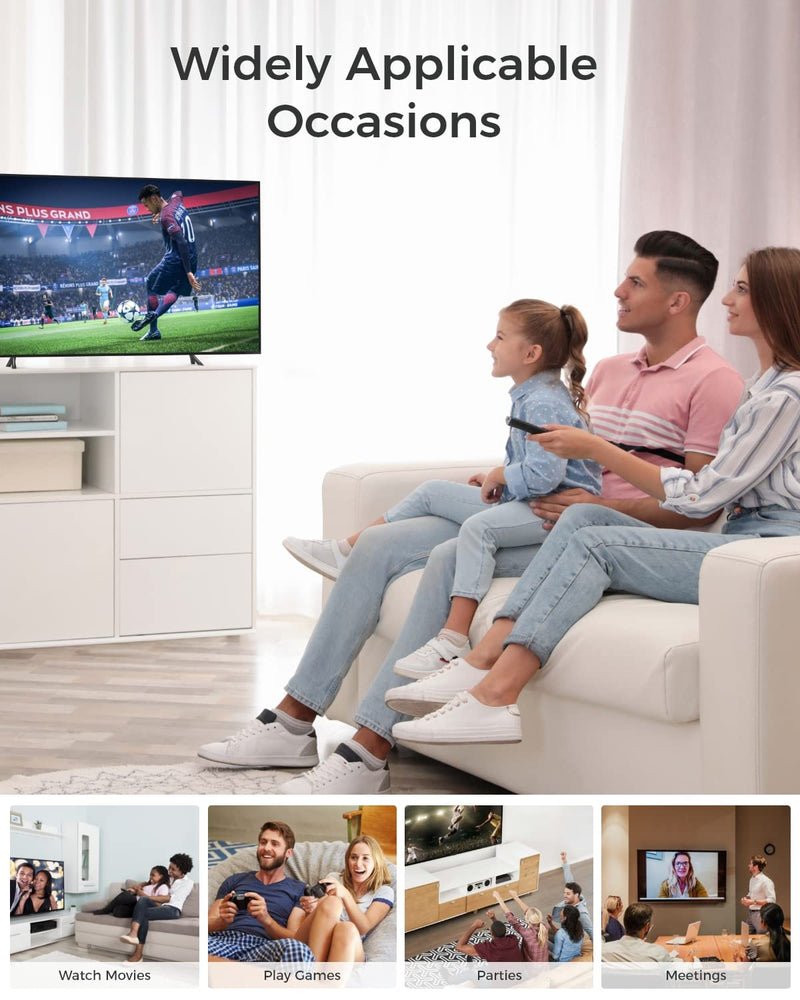 [Australia - AusPower] - HDMI Switch 4K@60Hz, Vilcome 4K HDMI Splitter 3 in 1 Out, 3 Port Hdmi Switcher Box Supports UHD 3D HDR, Multi Port HDMI Hub Selector for Xbox PS3 4 5 TV Gaming Roku HDTV Fire Stick 1.25FT Cable 