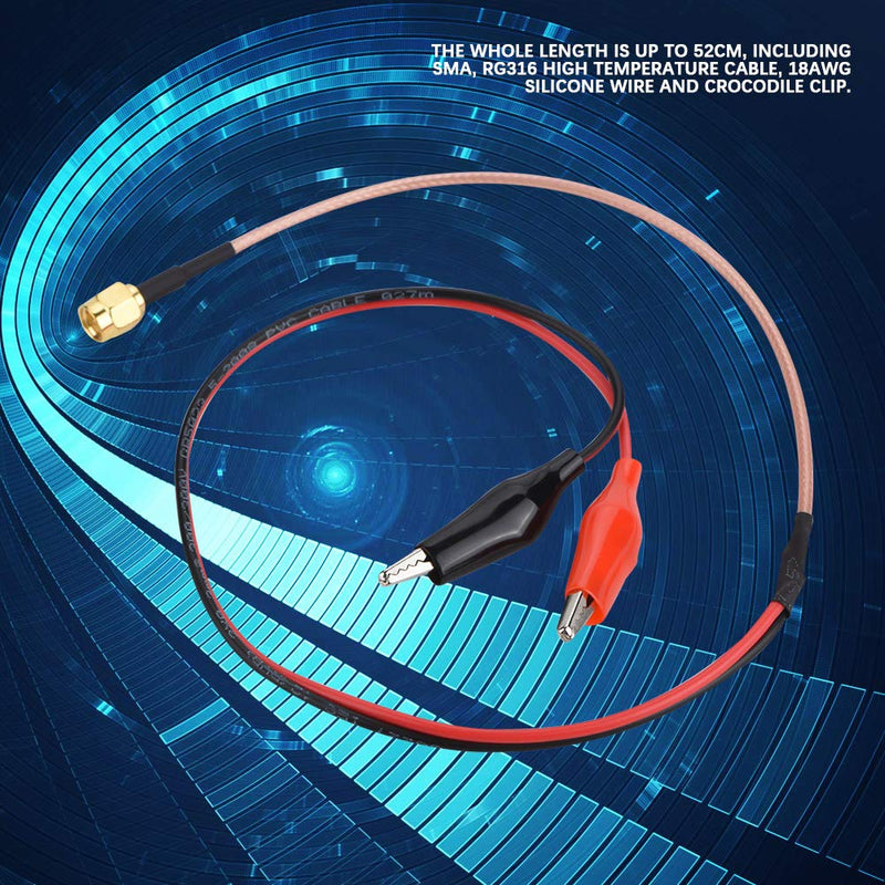 [Australia - AusPower] - 20.5in SMA Test Leads, Red Black Coaxial Cable Tester Leads, Internal Thread Coaxial Tester Cable for SMA Connectors 