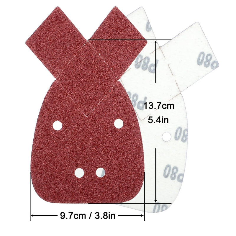 Taspire 60 Black and Decker Mouse Sandpaper | 10 x grit 40/60/80/120/180/240, mouse sandpaper sanding sheets 10 x 40/60/80/120/180/240