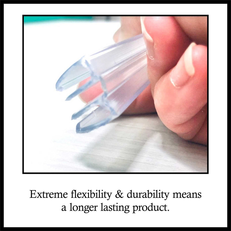 [Australia - AusPower] - DistinctAndUnique Clear PVC Piano Style Living Hinge for 1/4" (6mm) Material: No Screws or Glue - DIY for Plexiglass, Acrylic, Glass & More (36 inch, 4 Pack) 