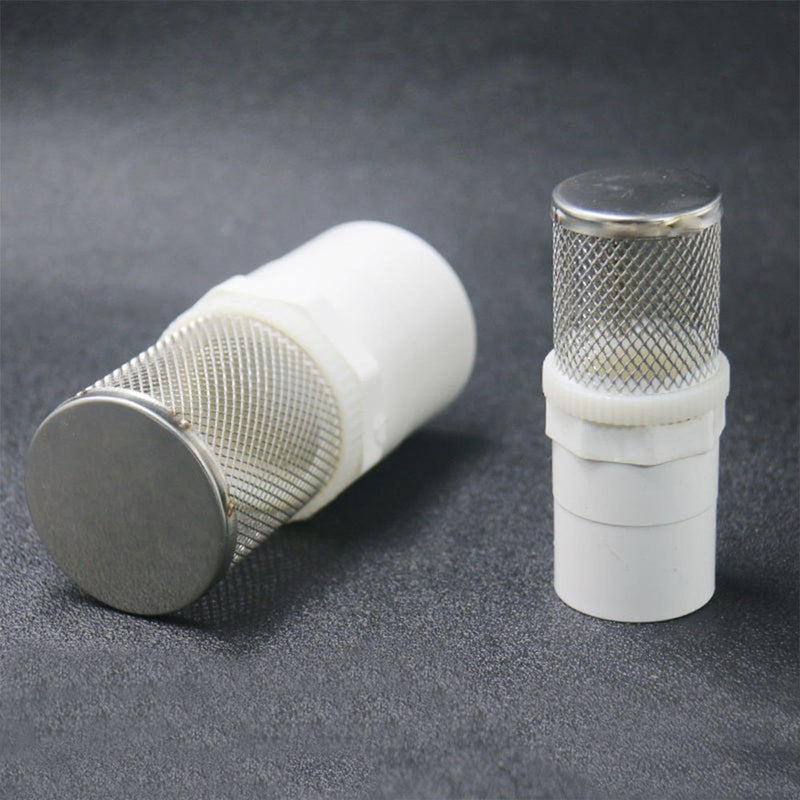 Stainless Steel Suction Strainer Filter Head with PVC Hose Connector, Foot Valve Strainer for Water Pumps, Aquariums, Pools(50mm/1.97") 50 mm/1,97 Zoll