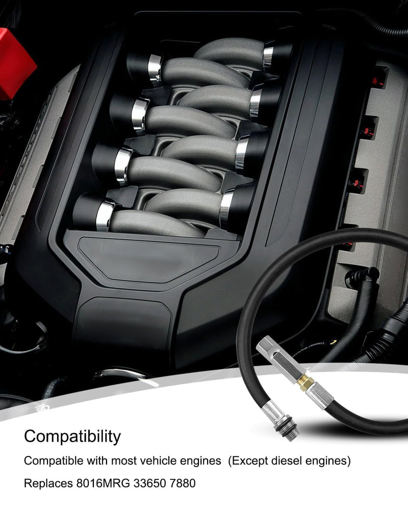 33650 Whistle Thread Top Dead Center Indicator, Universal Top Dead Center Tool with 14mm 18mm Spark Plug Ports Replace 8016MRG 7880 for Distributor Installation Timing Valve Adjustment