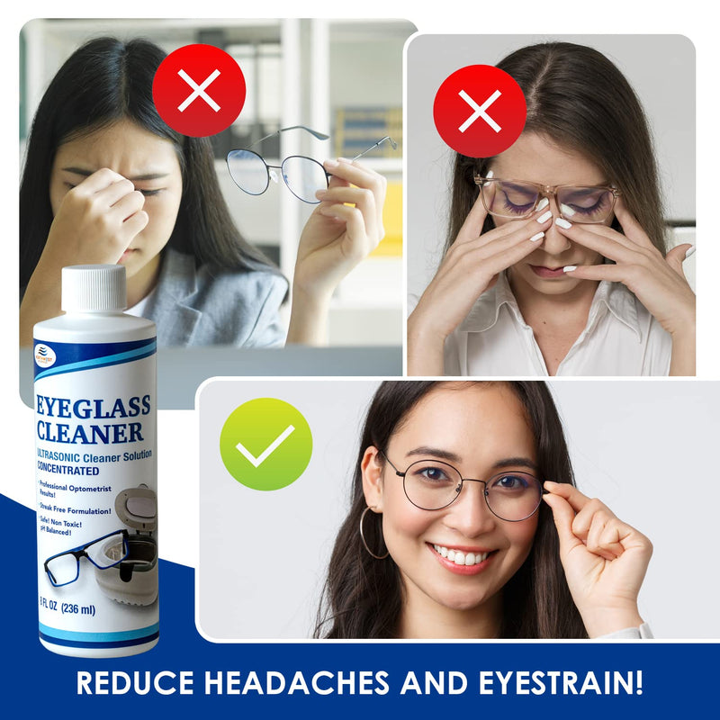 [Australia - AusPower] - NORTHWEST ENTERPRISES Ultrasonic Eyeglass Cleaner: Ultrasonic Cleaner Solution. Concentrated Glasses Cleaner for use in Sonic and Ultrasonic Machines. (2) 