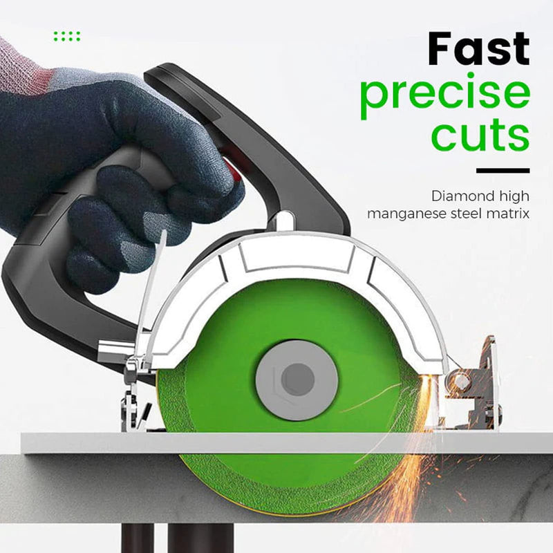 [Australia - AusPower] - 2 Pcs Glass Cutting Disc 1mm Thick Cutting Wheel Saw Blade for Tile Crystal and Wine Bottle (Green) 